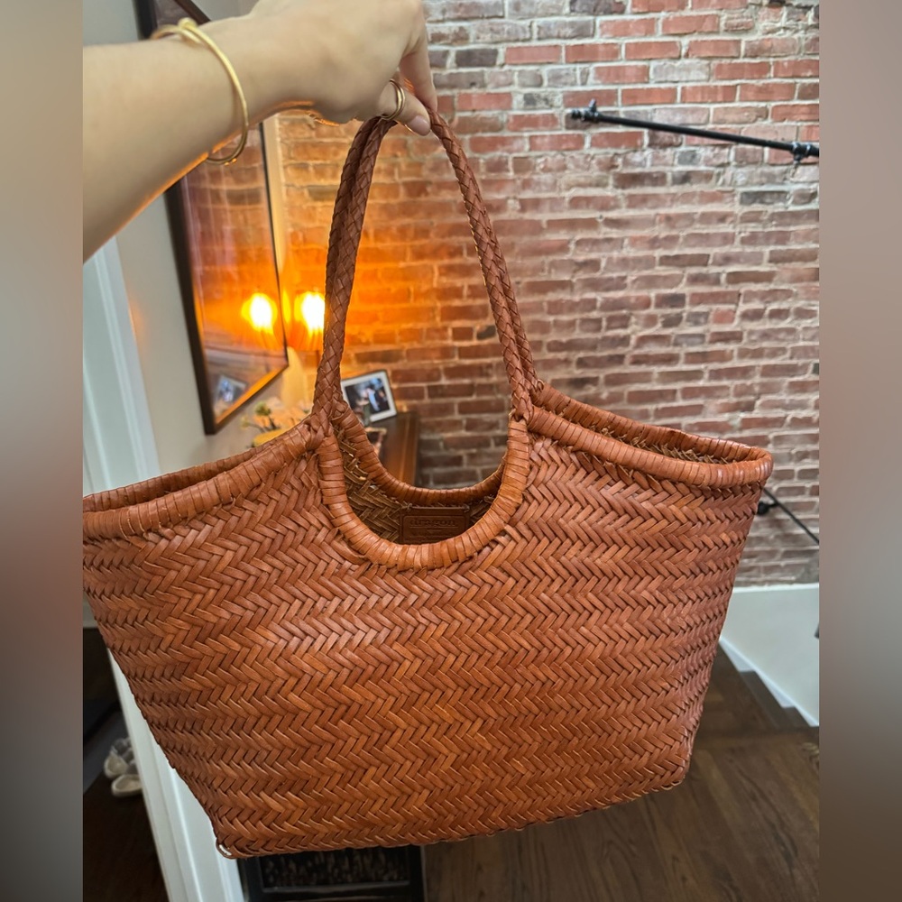 Dragon Diffusion Brown Nantucket Basket Tote Bag